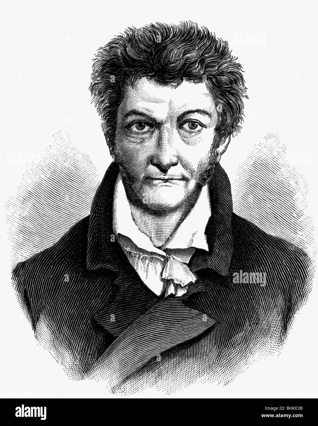 Hoffmann, E.T.A., 24.1.1776 - 25.6.1822, German author / writer, portrait, wood engraving, 19th century, , Stock Photo