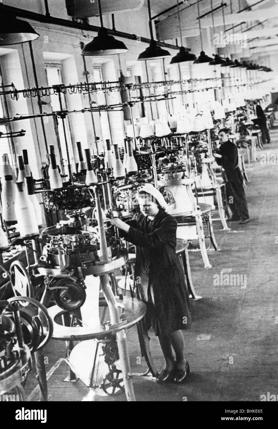 geography / travel, Russia, textile industry, factory, production hall