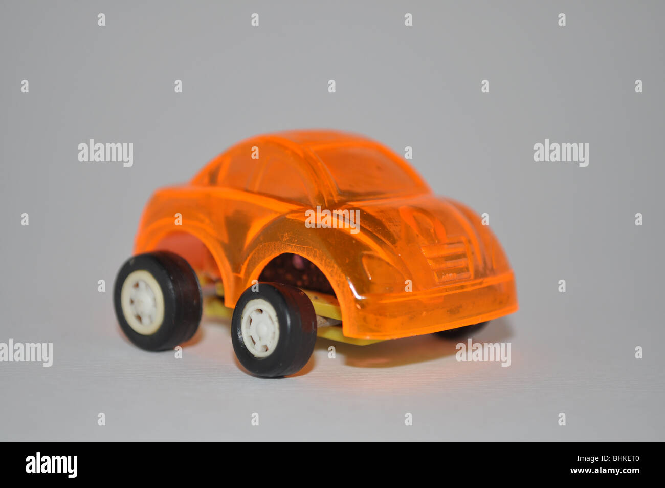 child's plastic toy car Stock Photo