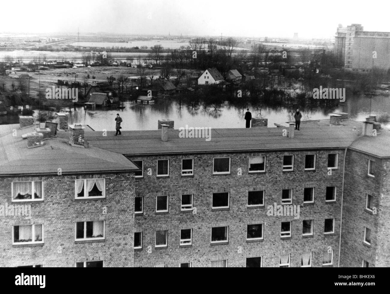 disasters, floods, North Sea flood, 16./17.2.1962, Stock Photo