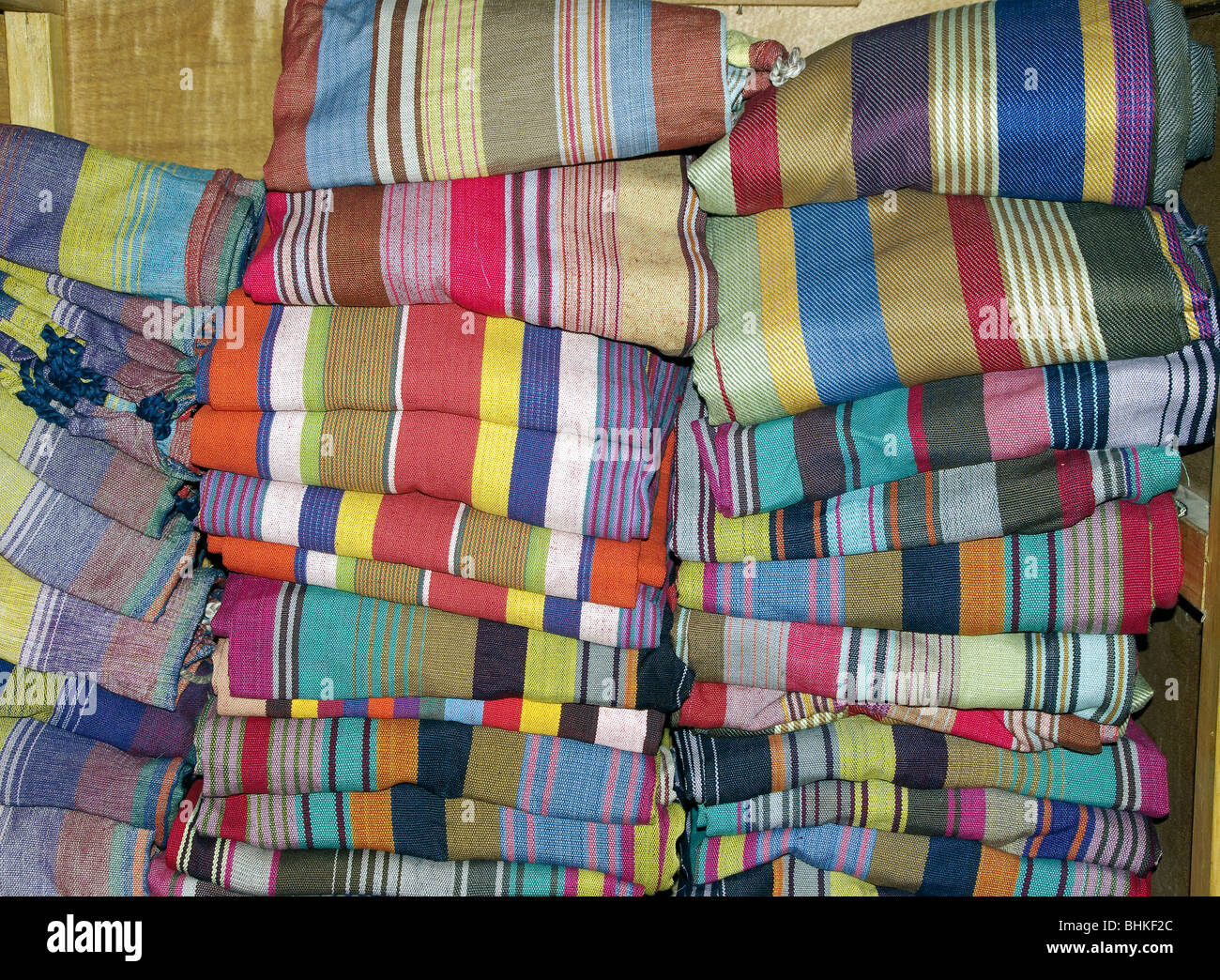 El Salvador. San Sebastian town. Textile craft Stock Photo Alamy