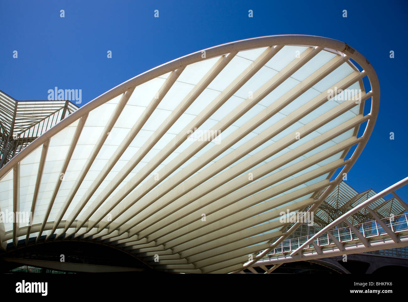 Portugal Lisbon modern design architecture in the Vasco da Gama commercial centre Stock Photo