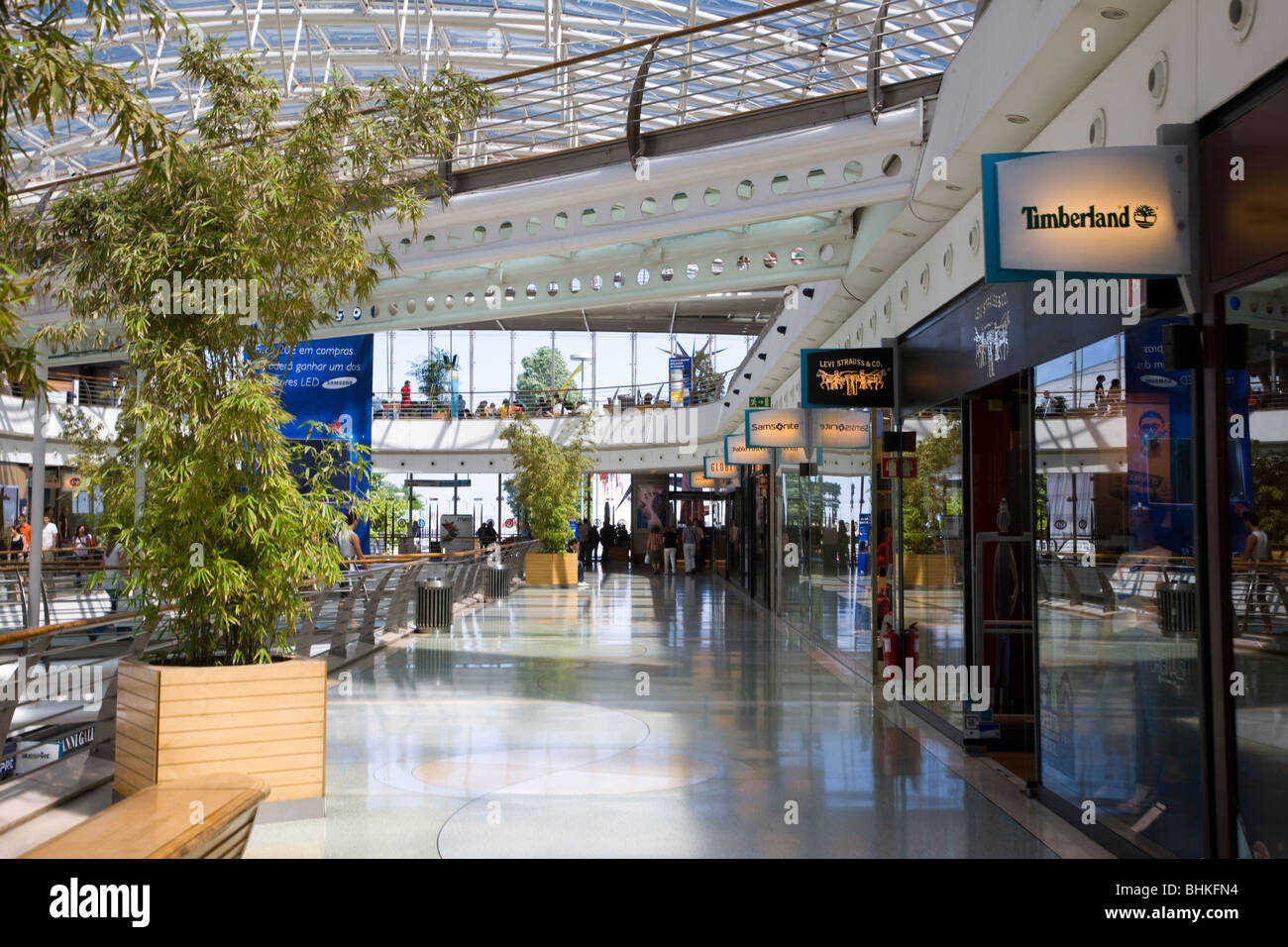 Portugal Lisbon Shopping mall in the modern Vasco da Gama commercial area Stock Photo