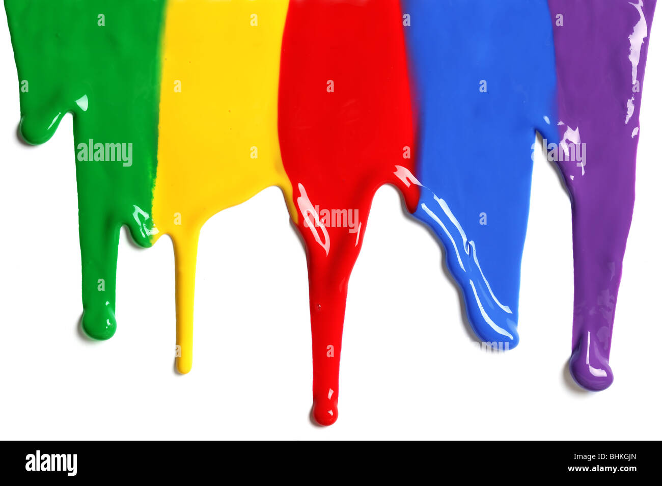CMYK paint dripping Stock Photo - Alamy