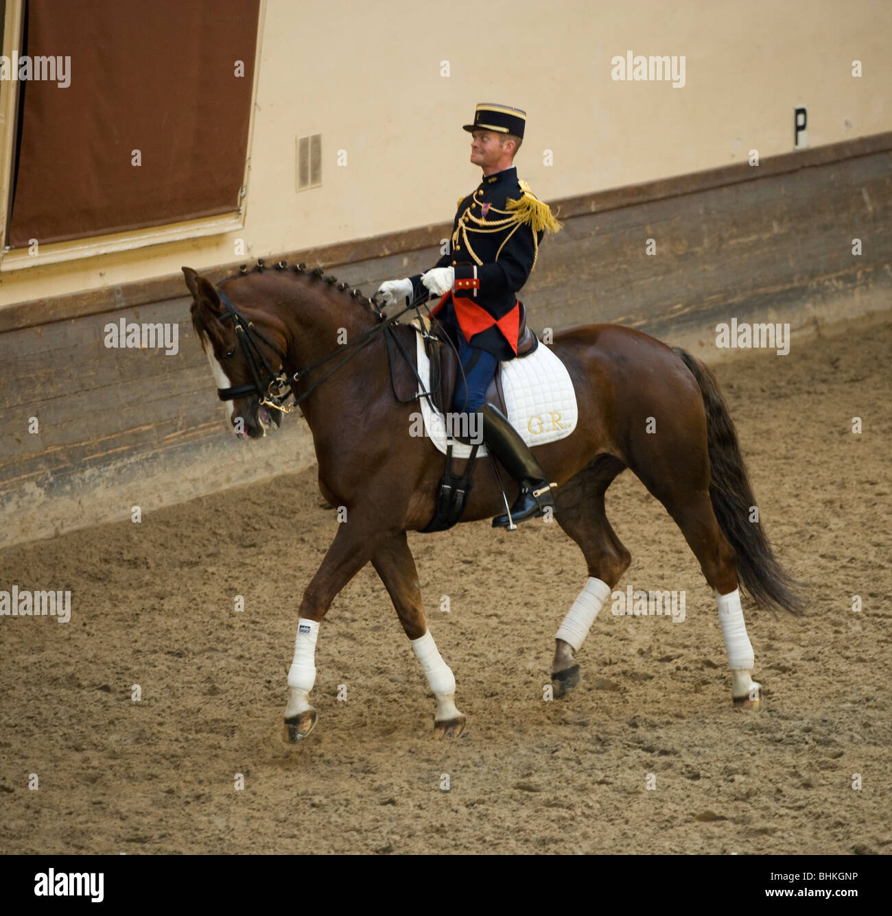Cavalry French Army Horse Military rider Guard Stock Photo Alamy