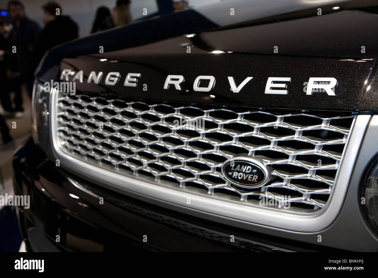 'Range Rover' 'Land Rover' landrover front grill closeup Stock Photo