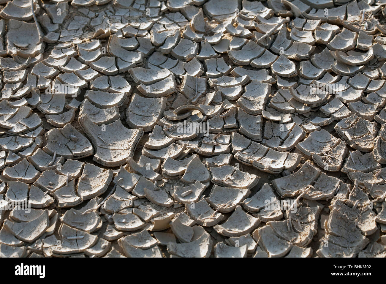 parched ground, Dashur, Egypt Stock Photo