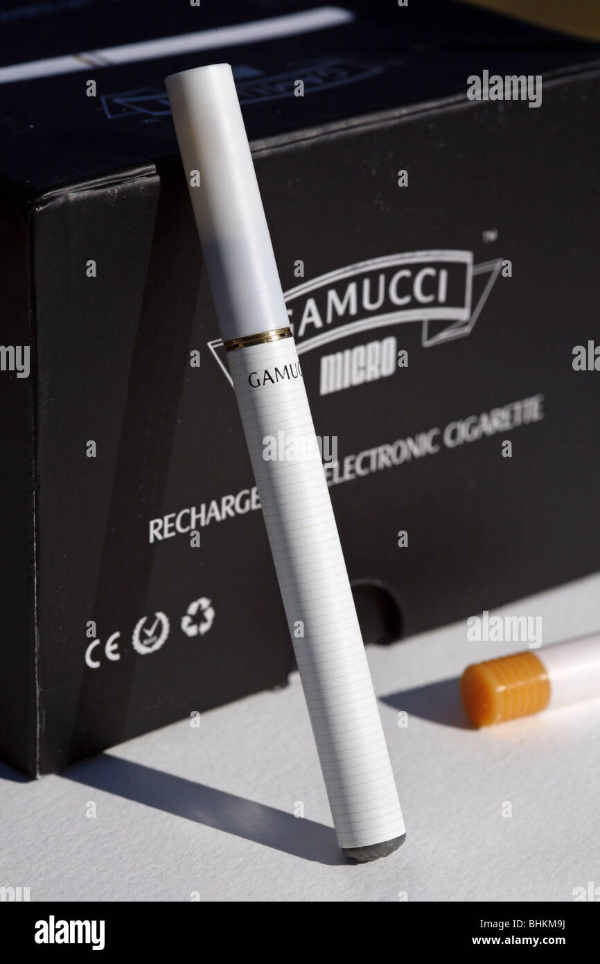 Gamucci Electronic Cigarette and filter Stock Photo