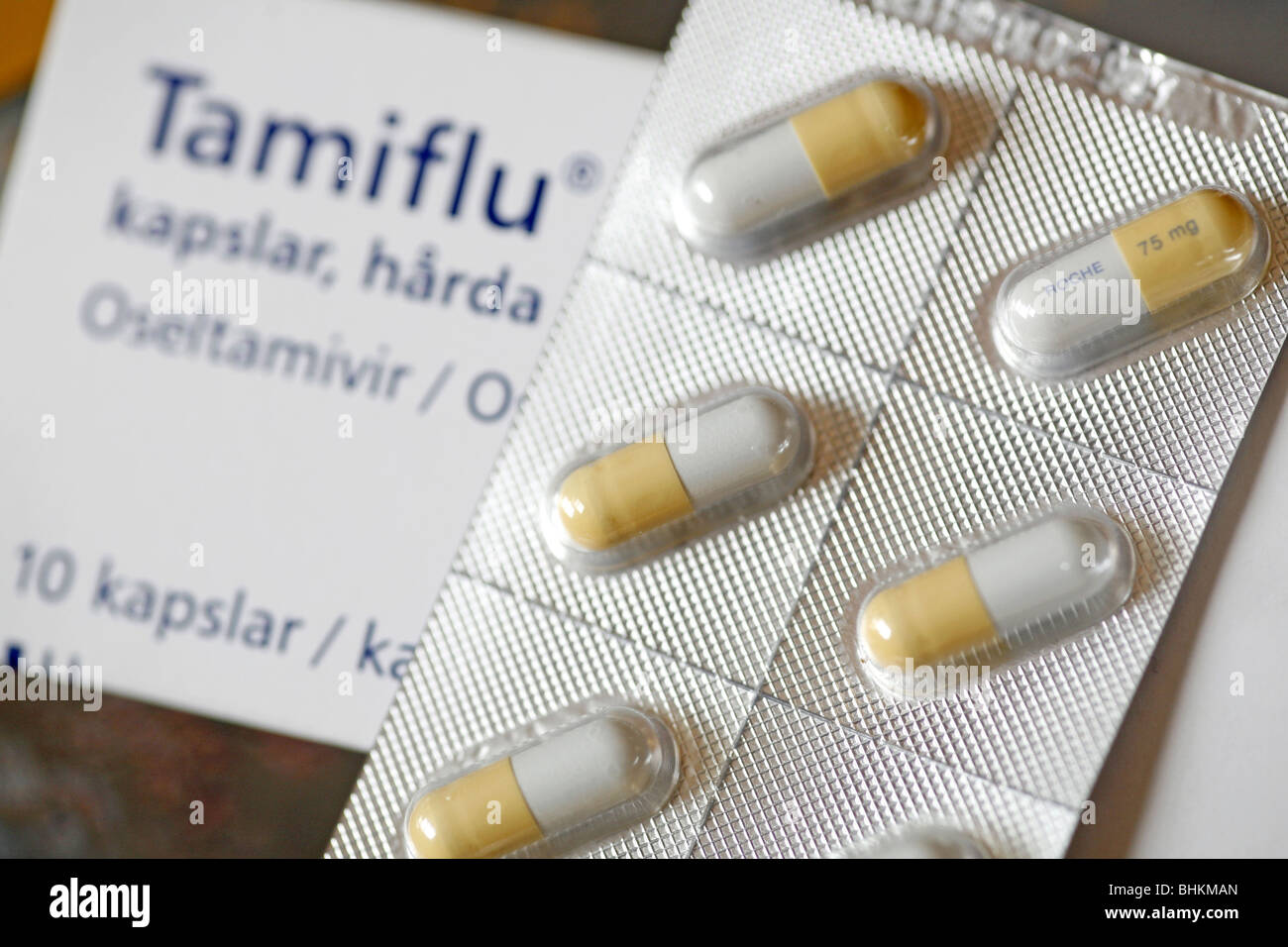 Tamiflu (Oseltamivir) antiviral medication used against influenza