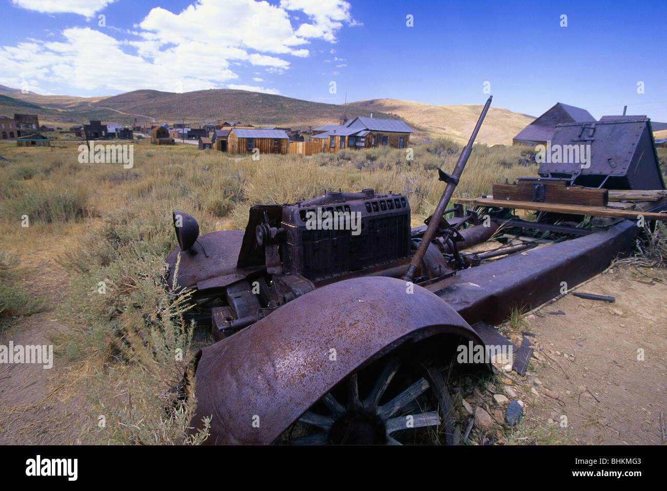Rusting Away Old Truck, Bodie State Historic Site, California Stock Photo