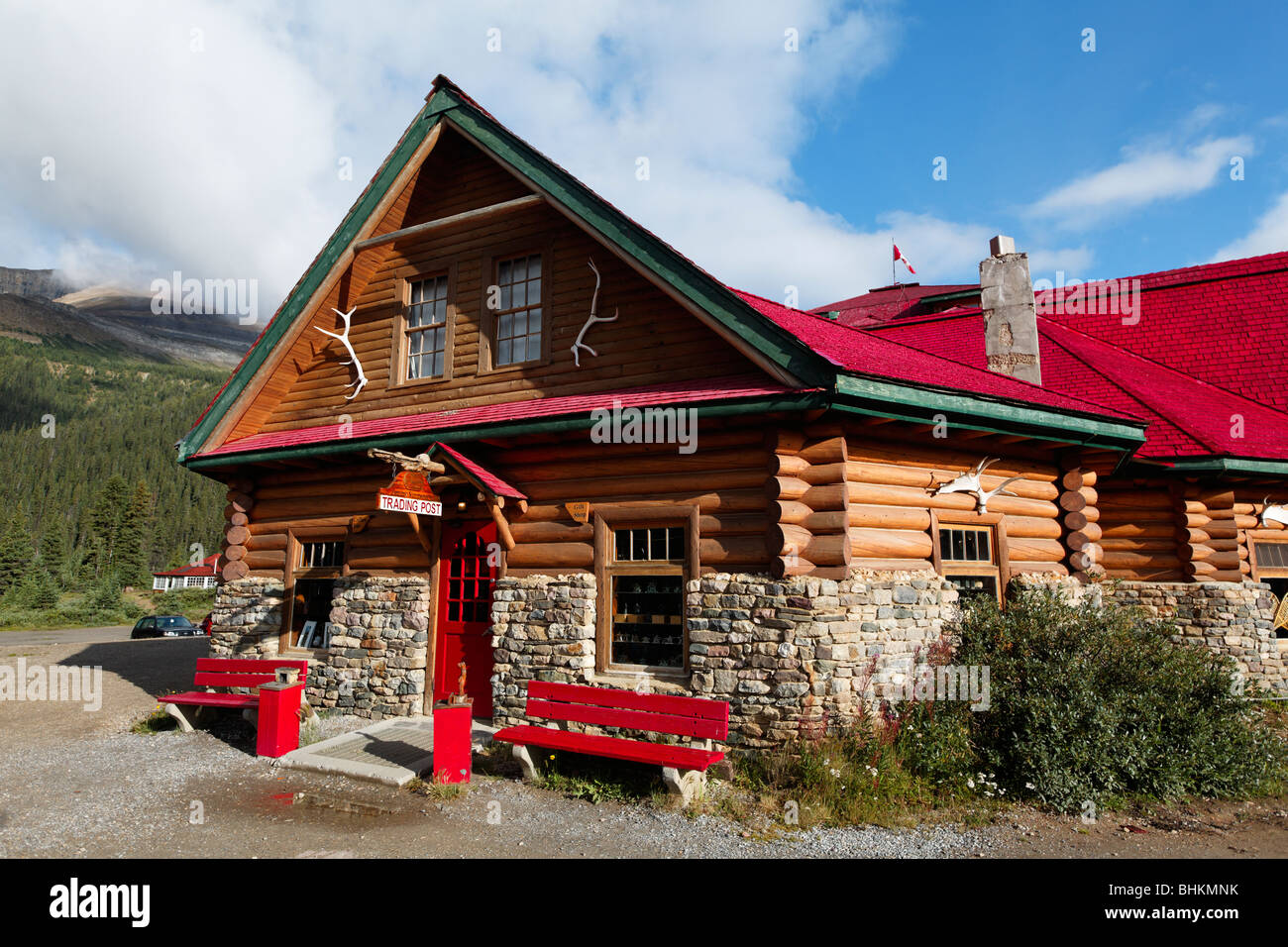 Close Up View of a Lodge, Num Ti Jah Lodge, Bow Lake, Banff National