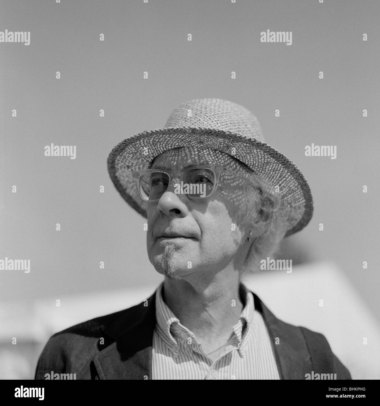 Liverpool poet Roger McGough at the Guardian Hay Festival in HayonWye