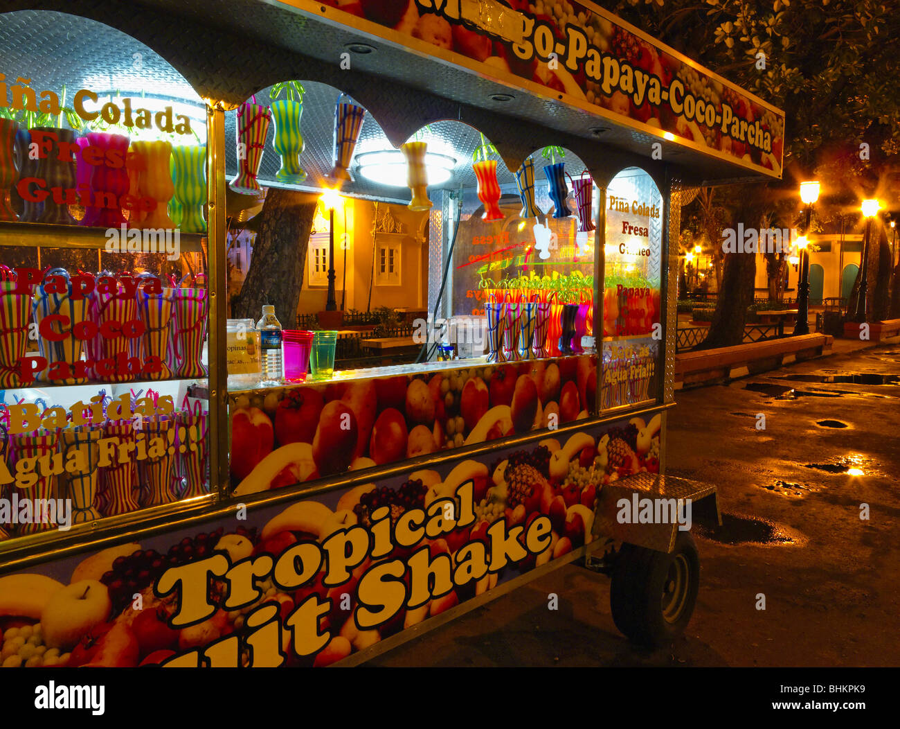 Puerto Rican Ice Drink Stand in Old San Juan Stock Photo Alamy