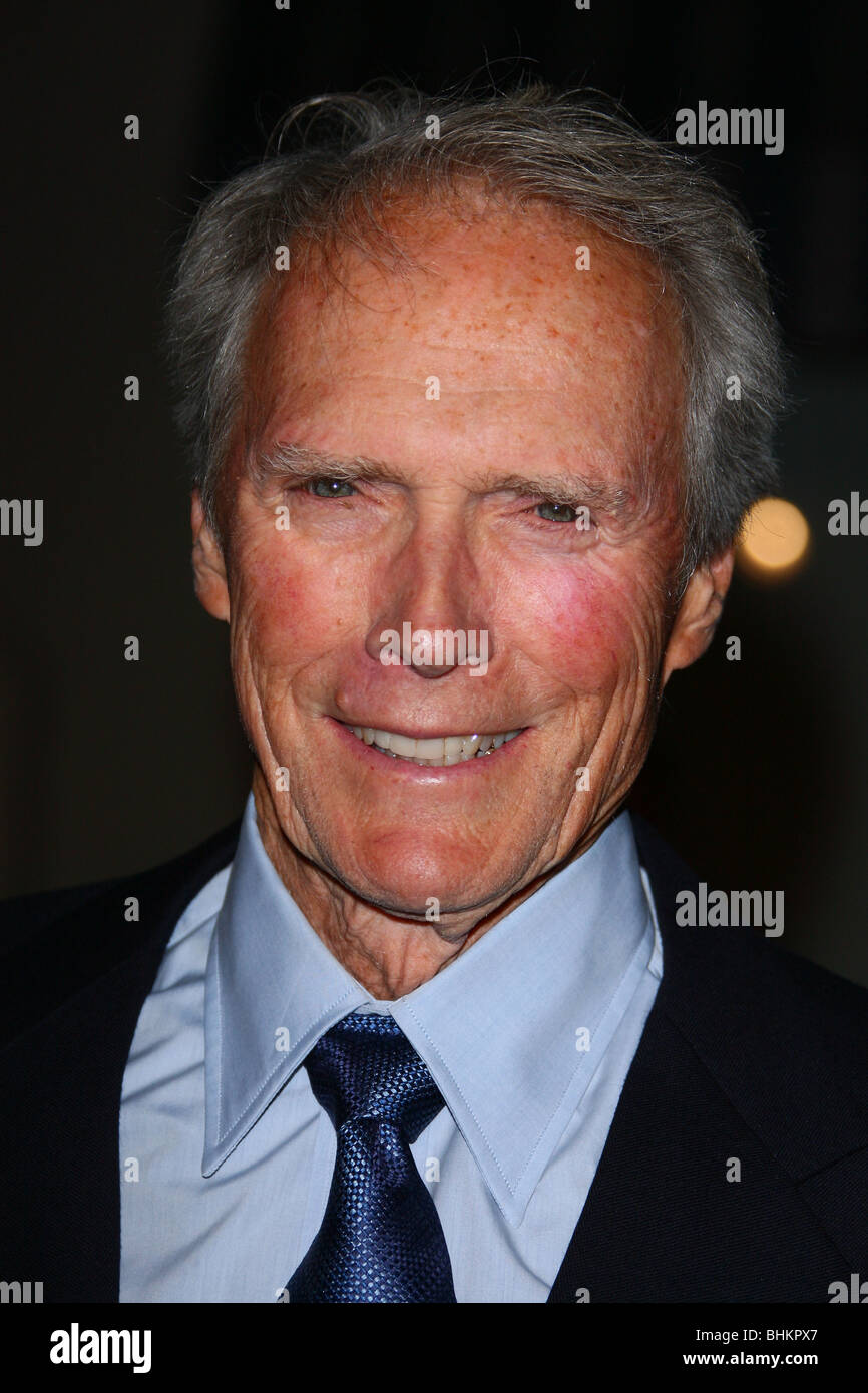 CLINT EASTWOOD RAILS AND TIES PREMIERE BURBANK LOS ANGELES CA USA 23 October 2007 Stock Photo