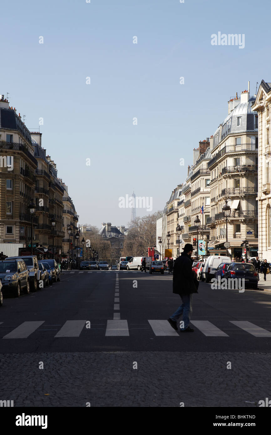 Typical Parisian Street, Paris, France Stock Photo - Alamy
