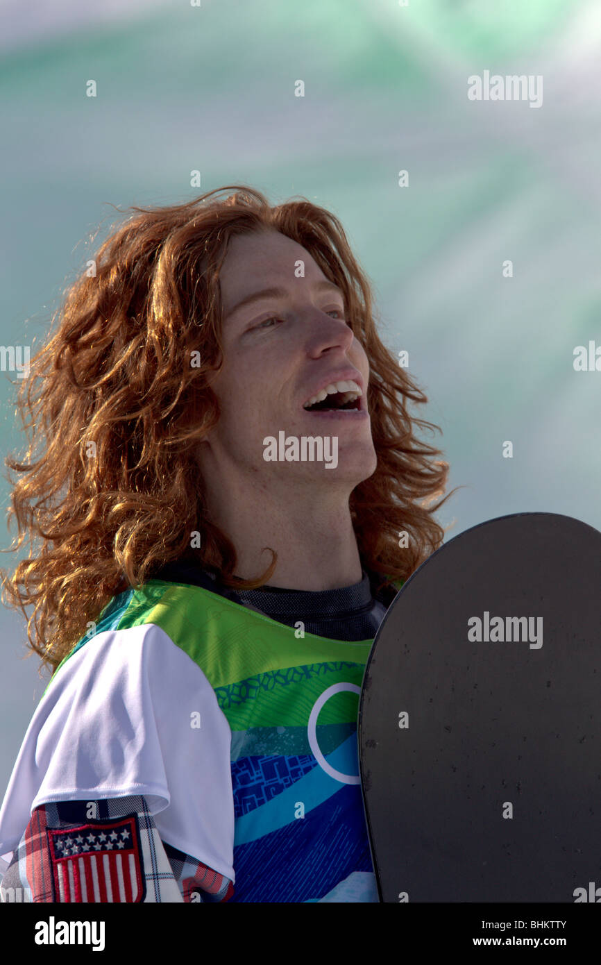 Shaun White (USA), gold medal winner, competing in the Men's