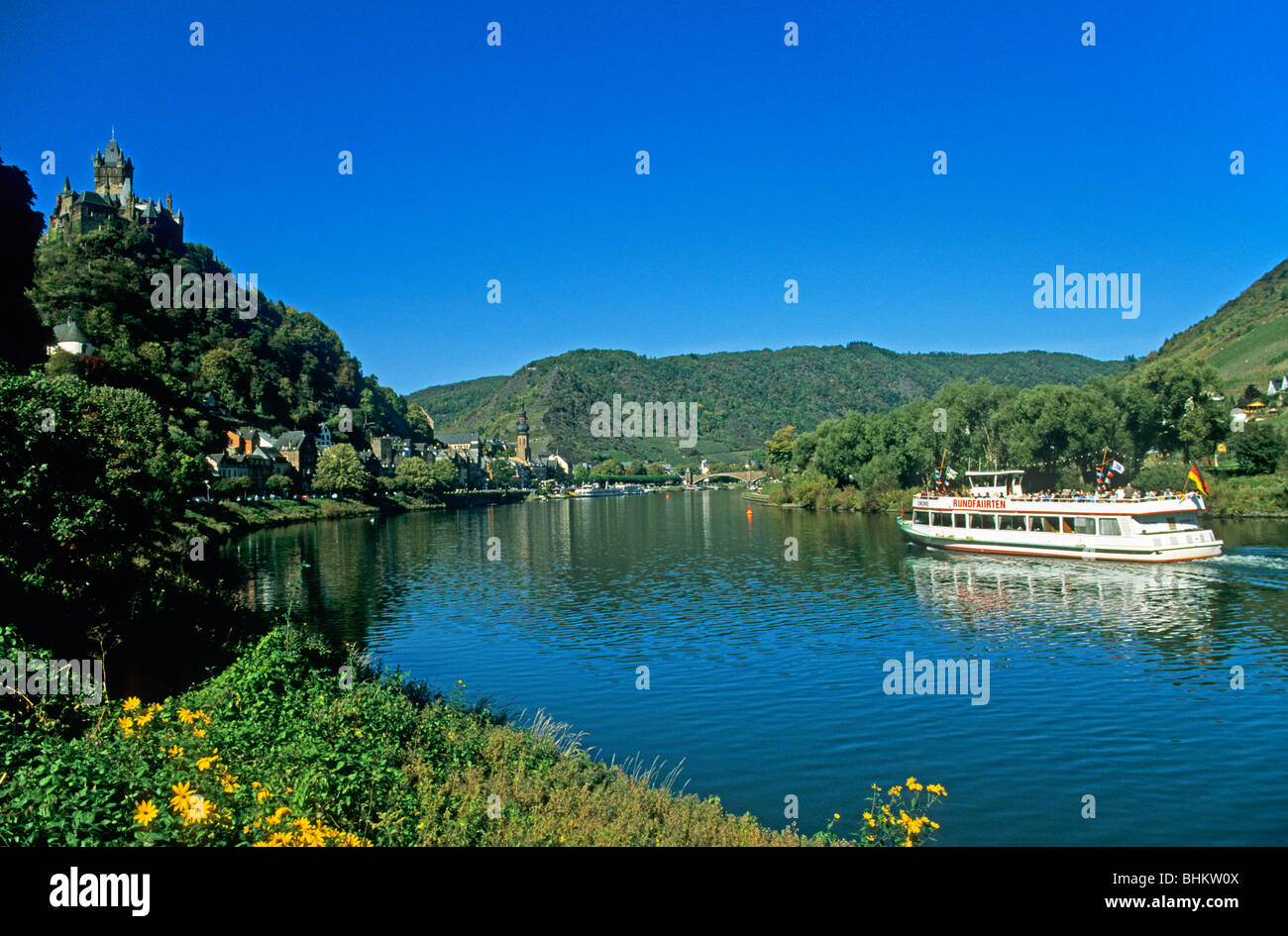 Cochem, River Moselle, Rhineland-Palatinate, Germany Stock Photo