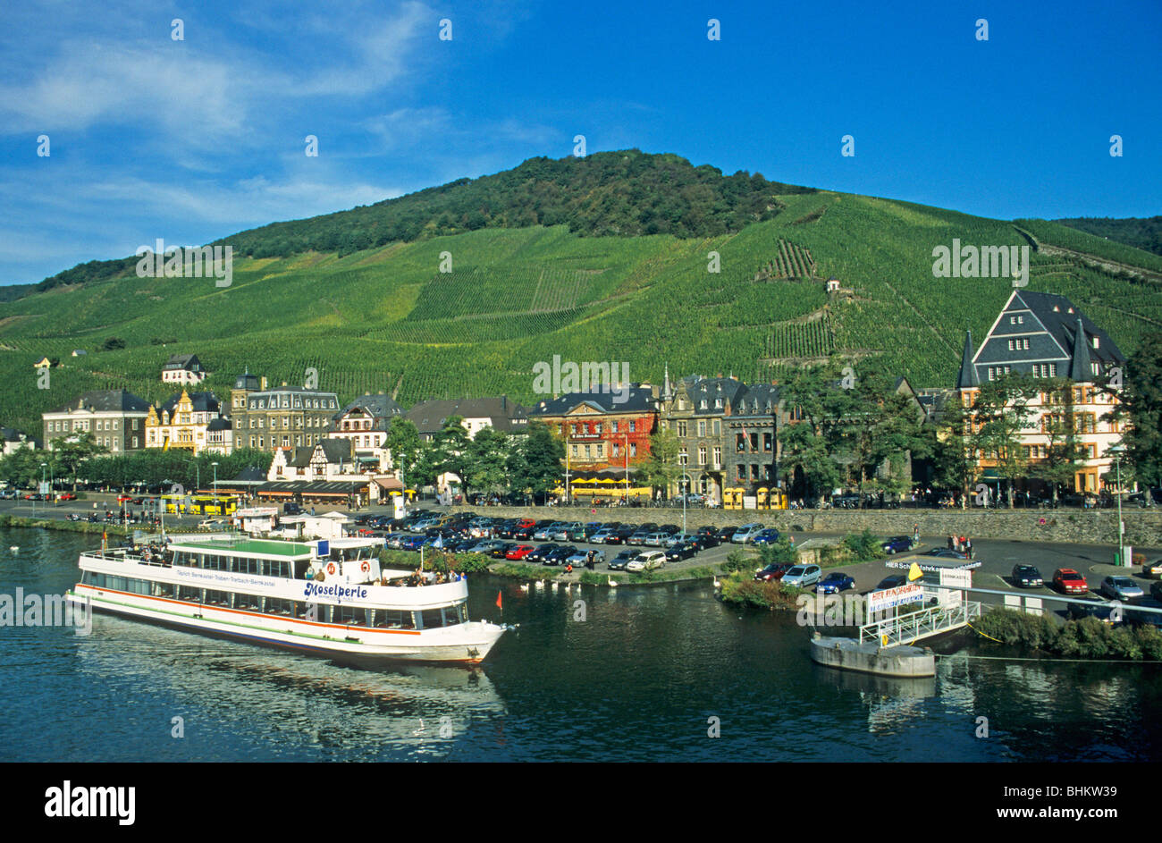 Bernkastel, River Moselle, Rhineland-Palatinate, Germany Stock Photo