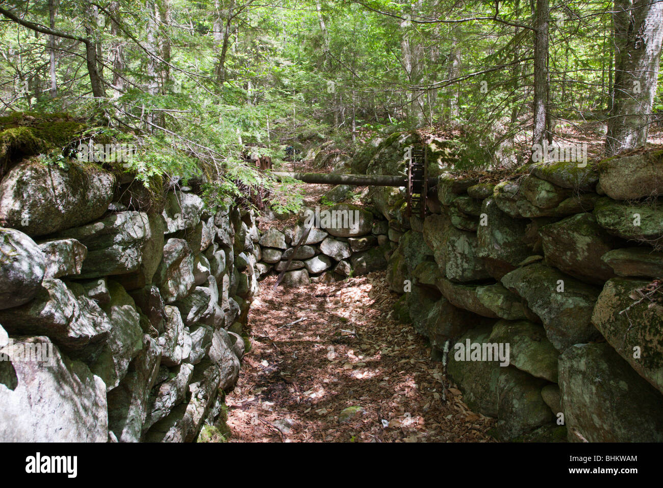 Thornton Gore which was a old hill farm community abandoned in the 19th century. Located in Thornton, New Hampshire Stock Photo
