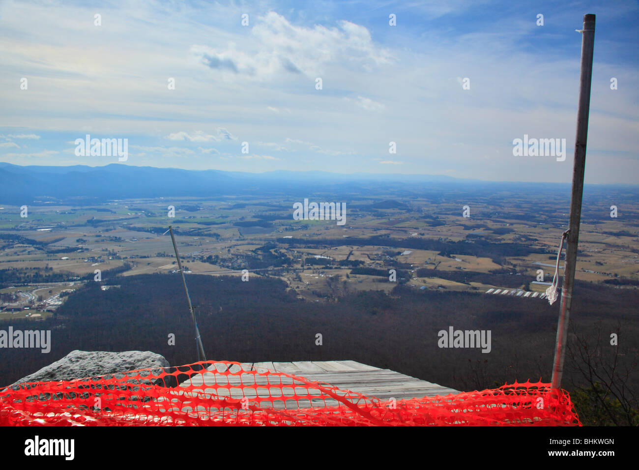 Hang Glider Launch, Massanauten Trail, Massanauten Mountain, Harrisonburg, Virginia Stock Photo