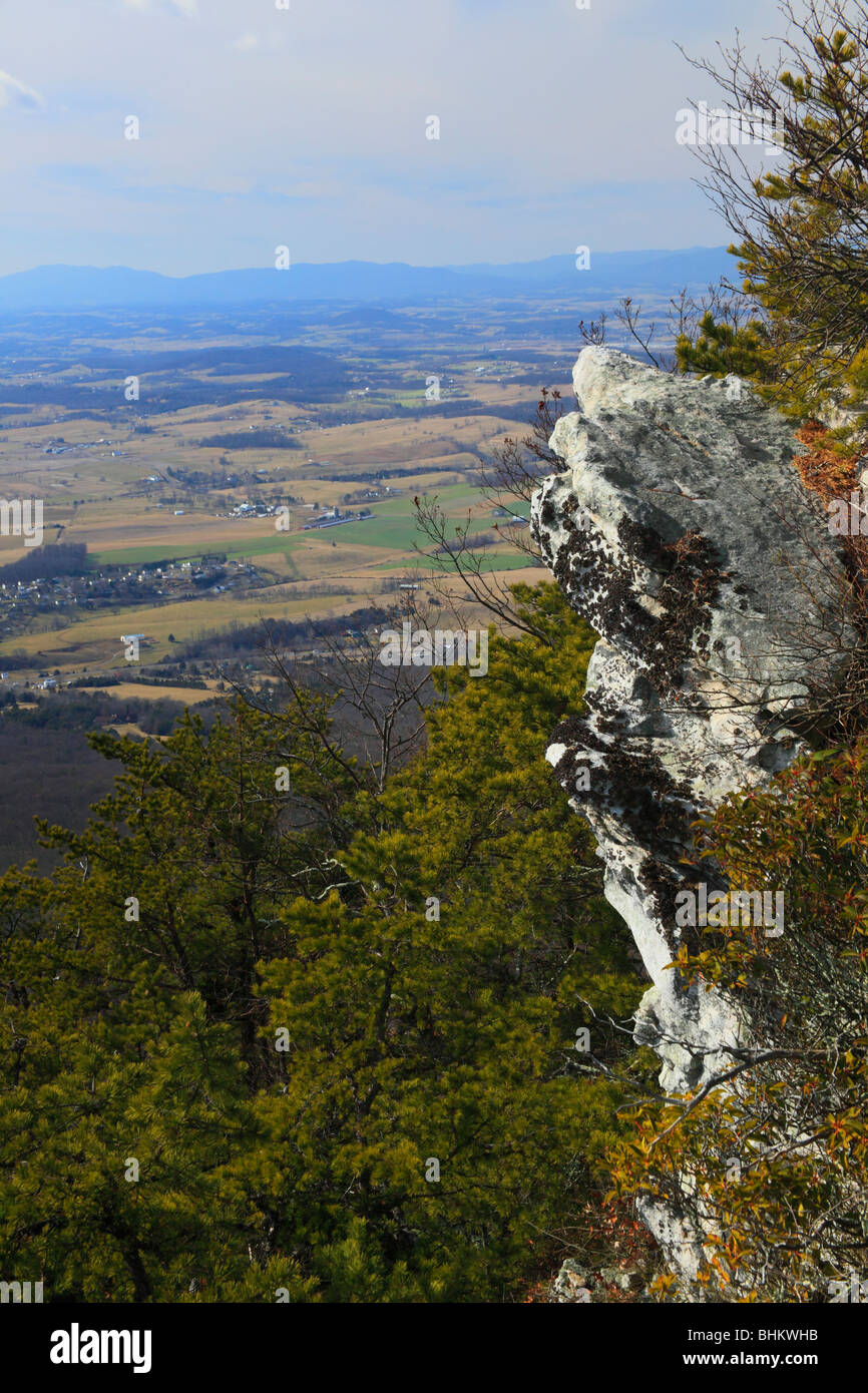 Massanauten Trail, Massanauten Mountain, Harrisonburg, Virginia Stock Photo