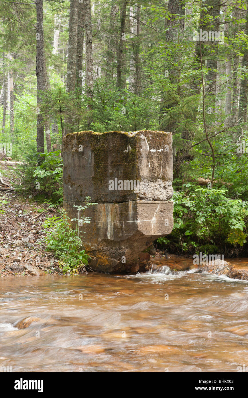 Pemigewasset Wilderness Remnants Of The Anderson Brook Gage At Stillwater Junction In Lincoln New Hampshire Usa Stock Photo Alamy