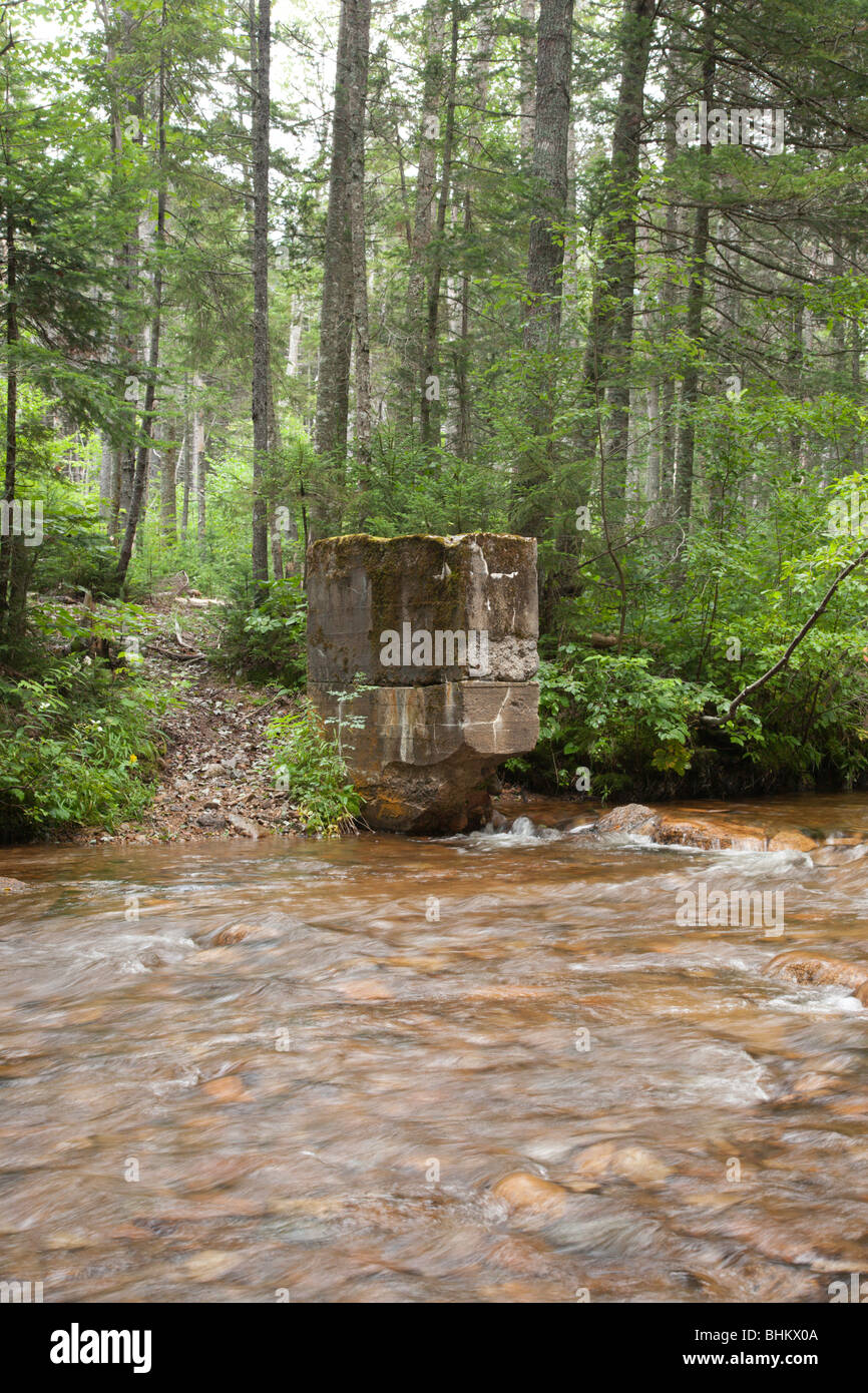 Pemigewasset Wilderness Remnants Of The Anderson Brook Gage At Stillwater Junction In Lincoln New Hampshire Usa Stock Photo Alamy