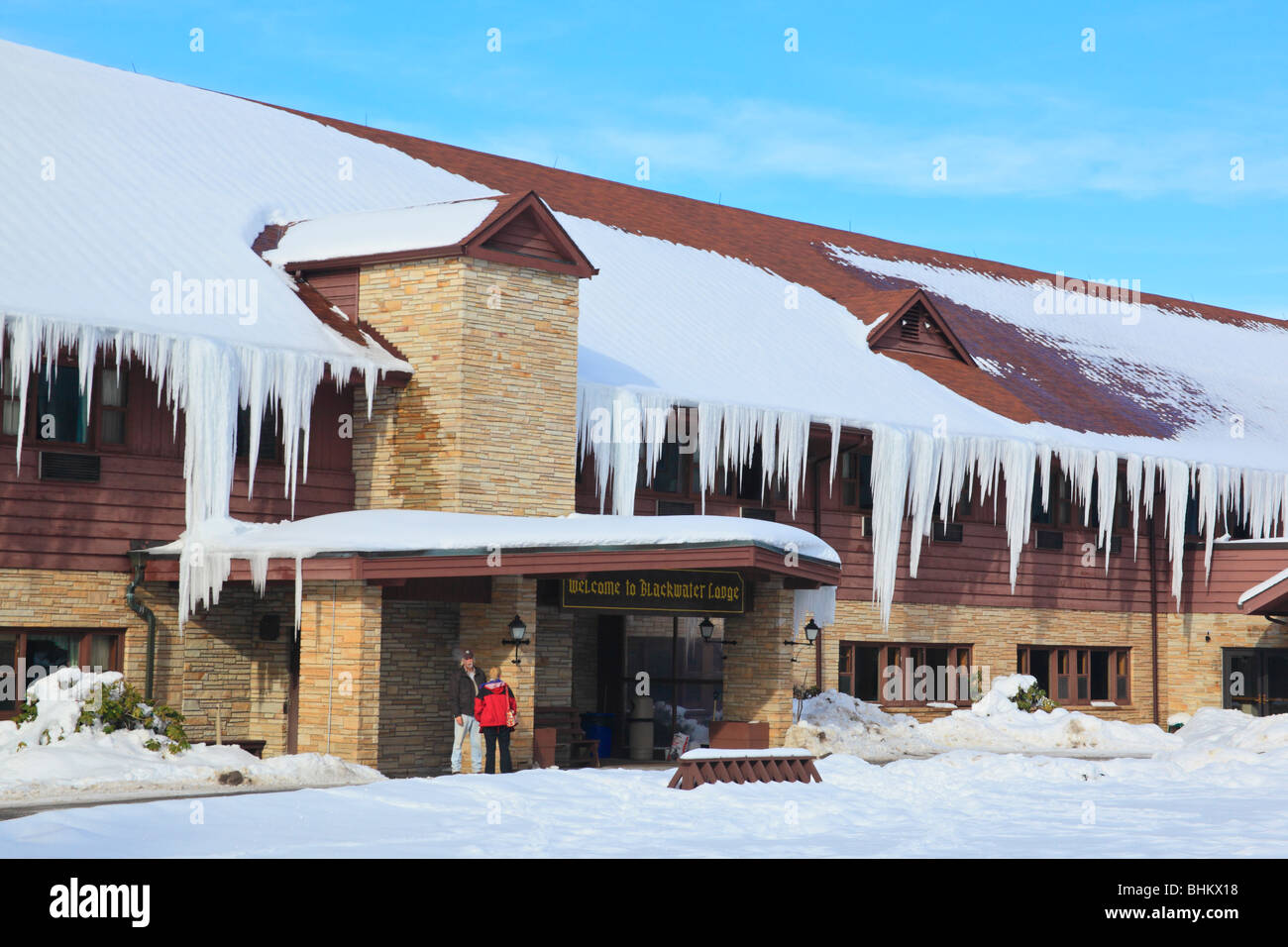 Lodge in Blackwater Falls State Park, Davis, West Virginia Stock Photo