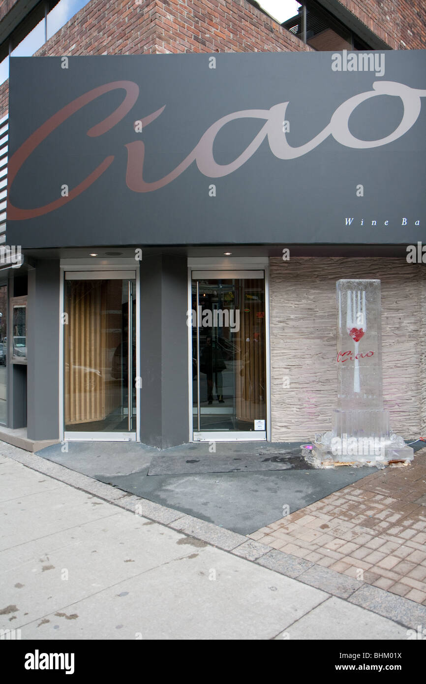 Ciao Wine Bar Stock Photo Alamy