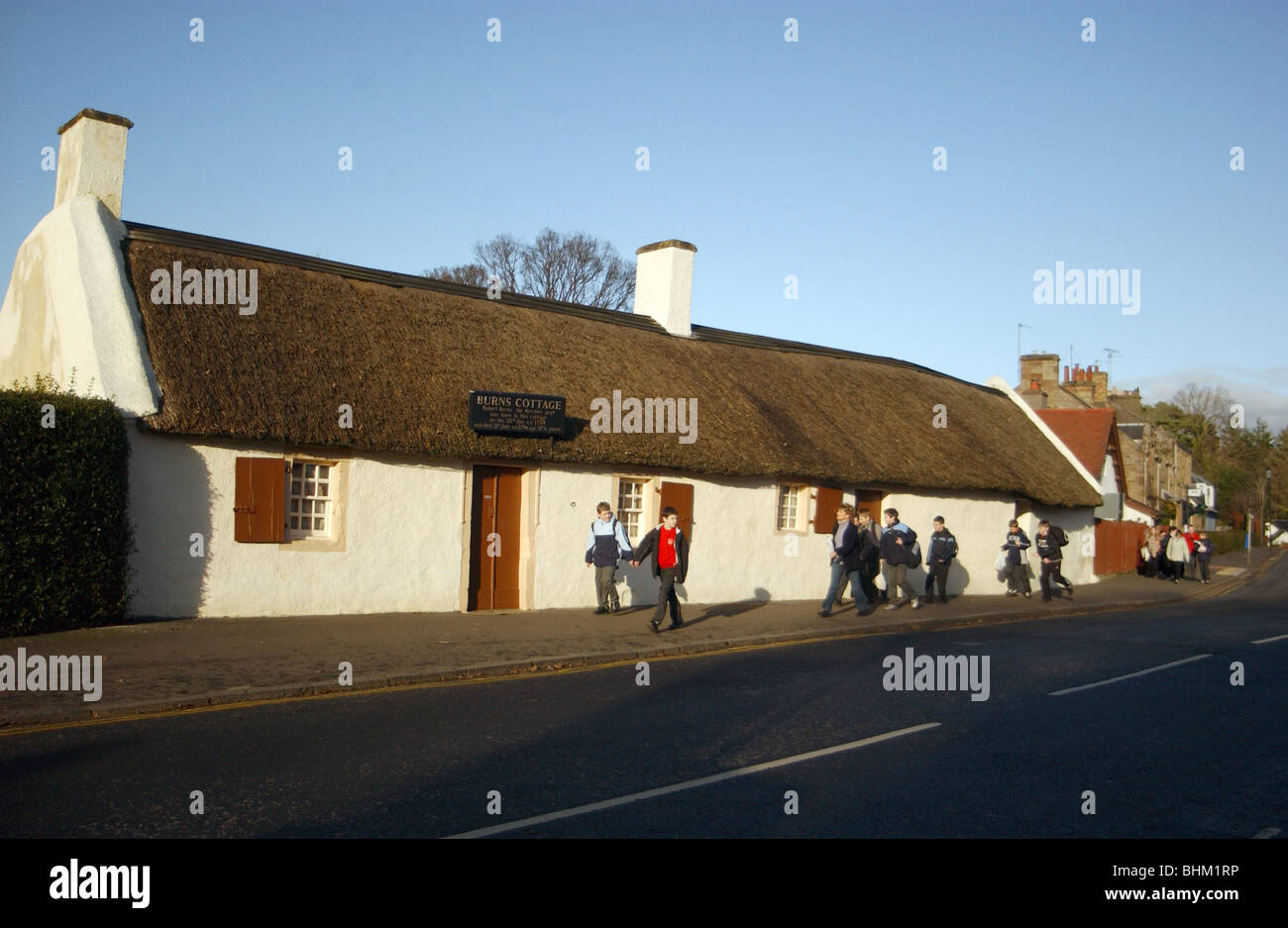 Burns Cottage, Alloway, Ayrshire, UK. The first home of poet Robert