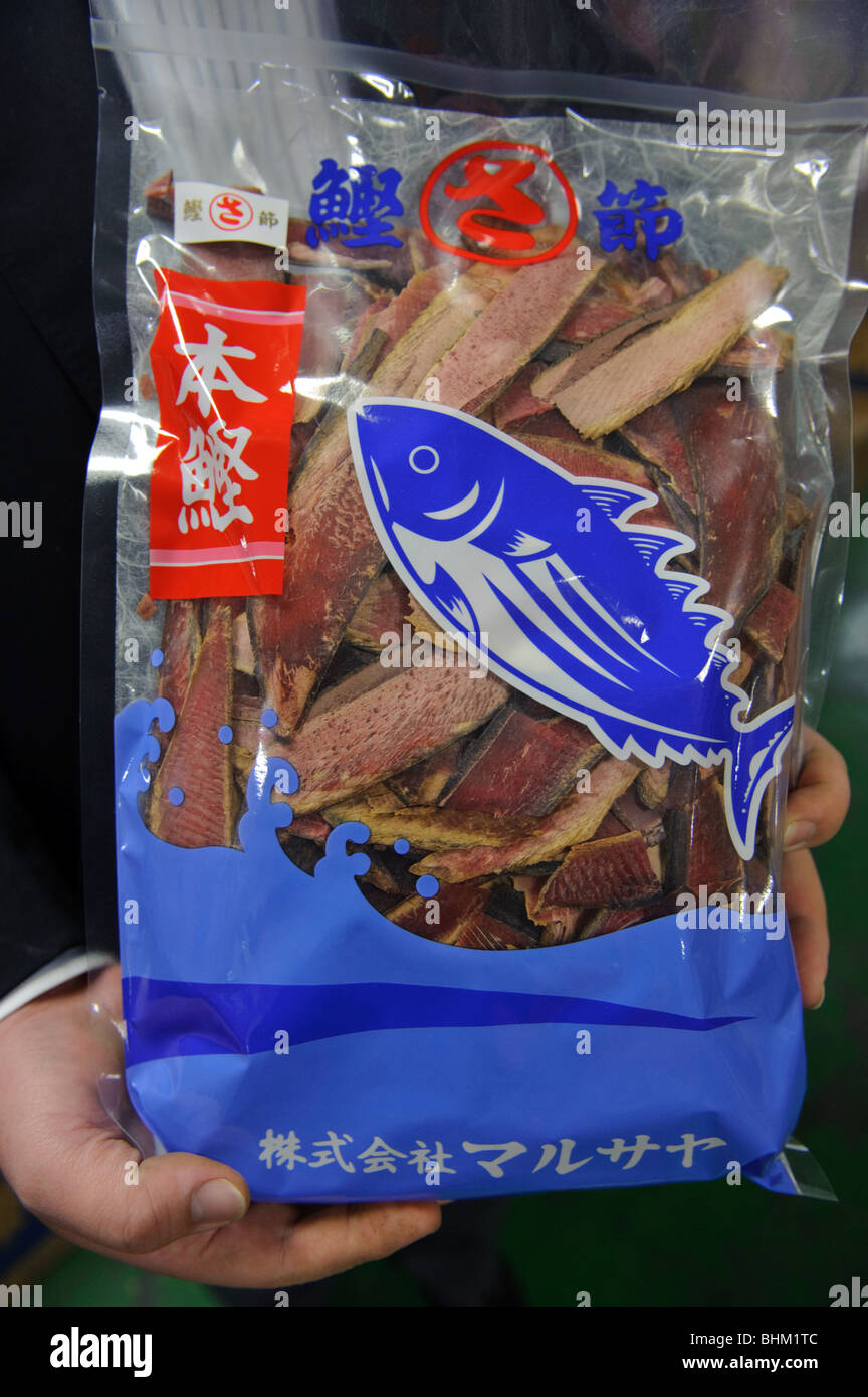 Thickly flaked dried fish, Marusaya katsuobushi, Tokyo,Japan, February