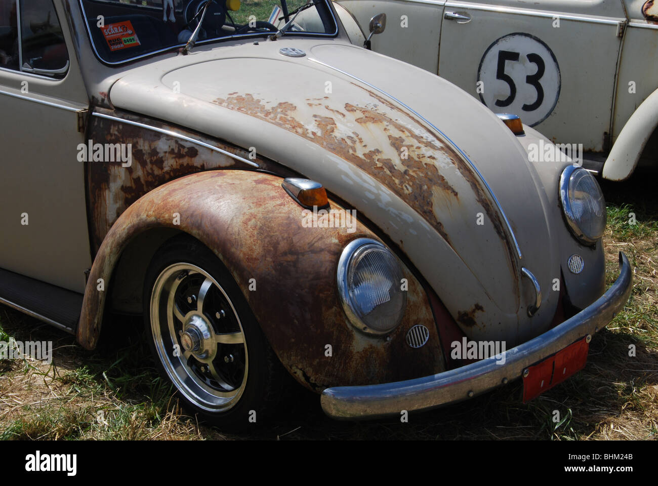 Classic VW beetle rat car Stock Photo