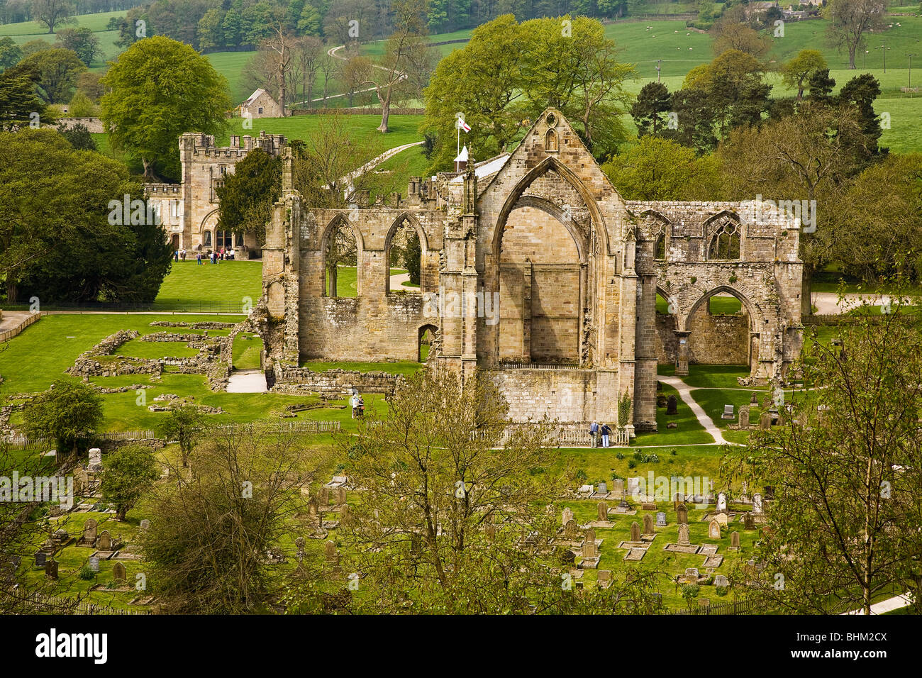 Bolton Abbey ruins, Yorkshire, England Stock Photo