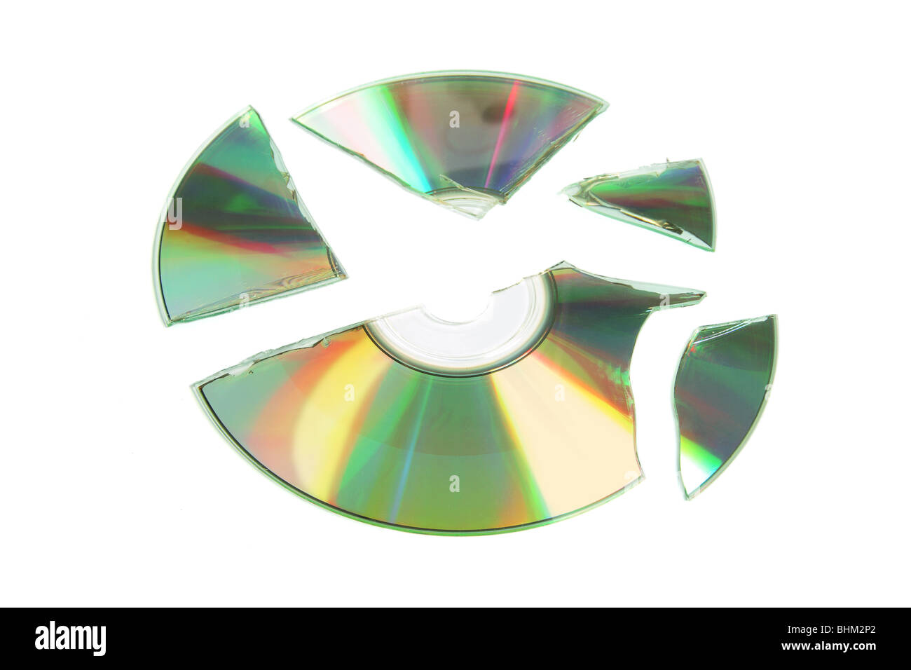 Broken CD Stock Photo