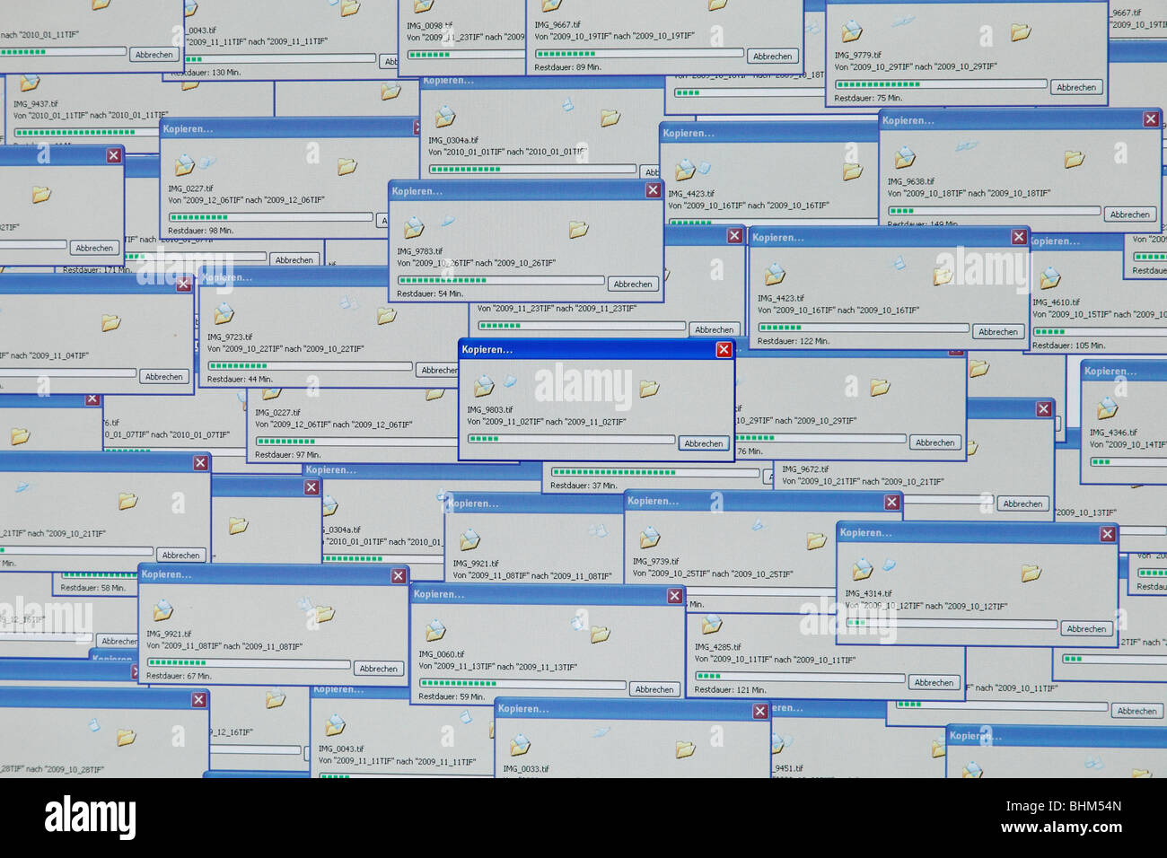 copy images in Windows (German language Stock Photo Alamy