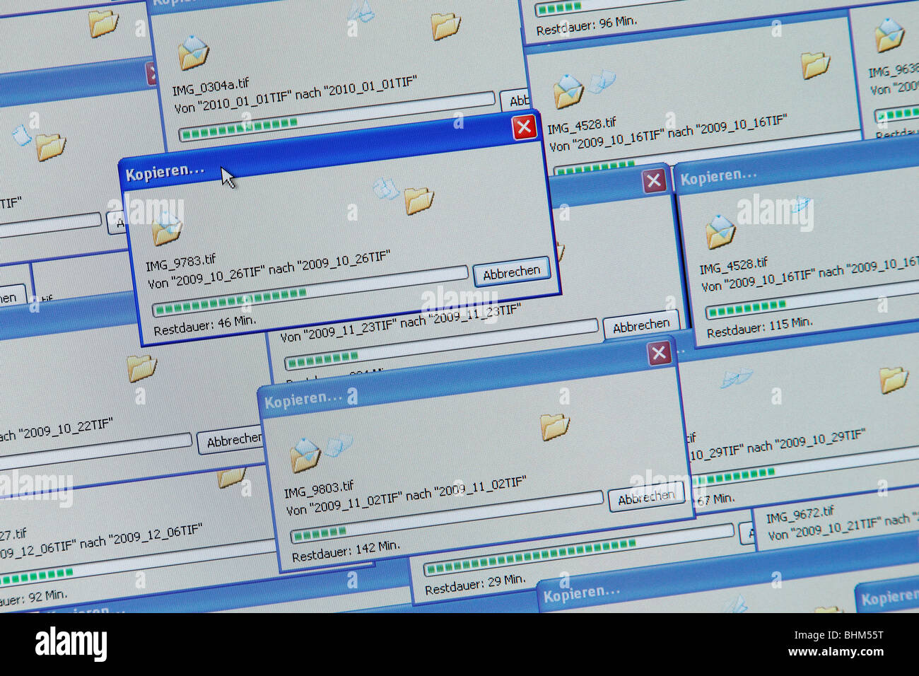 copy images in Windows (German language Stock Photo - Alamy