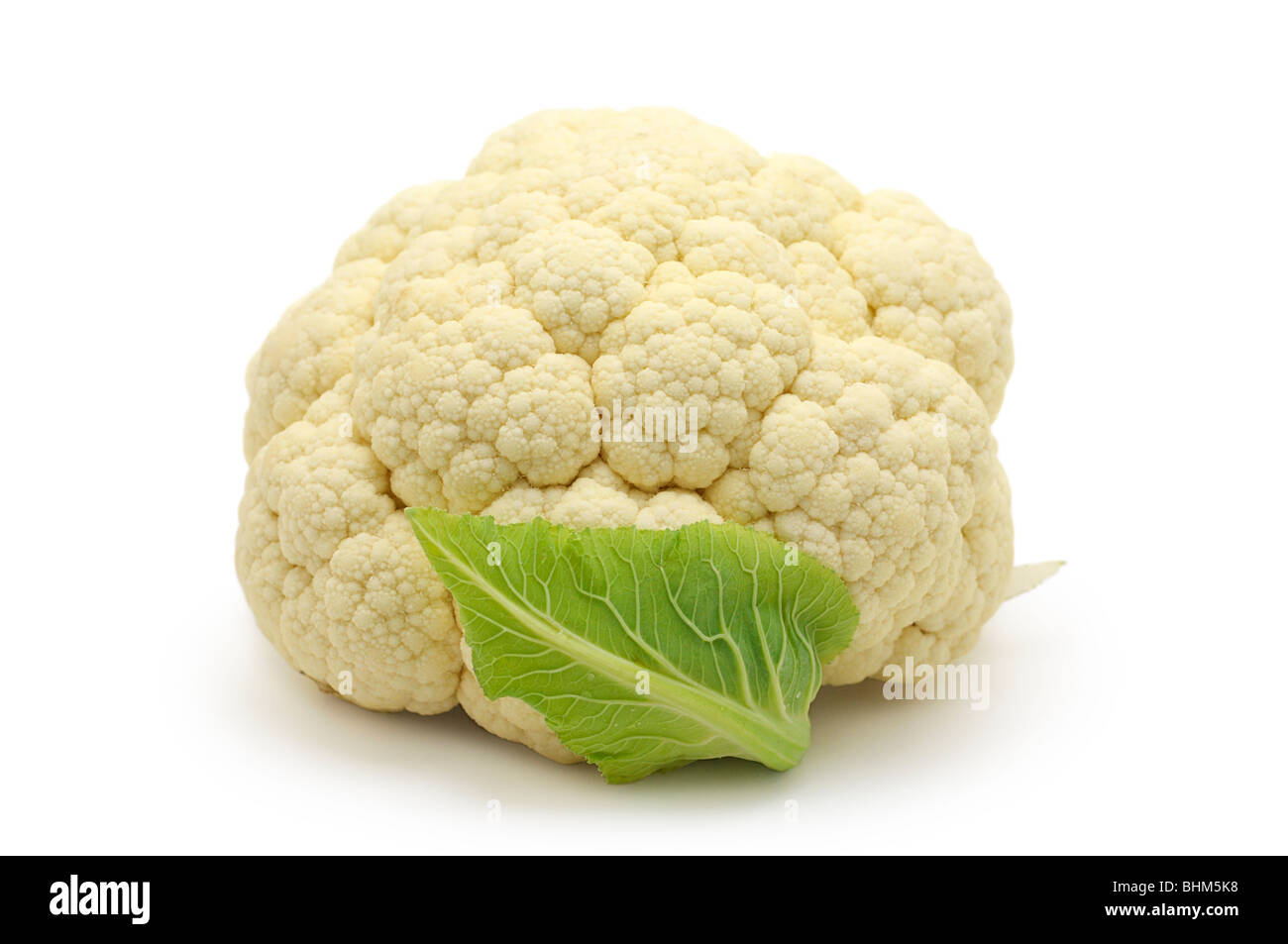 Head of Cauliflower Stock Photo