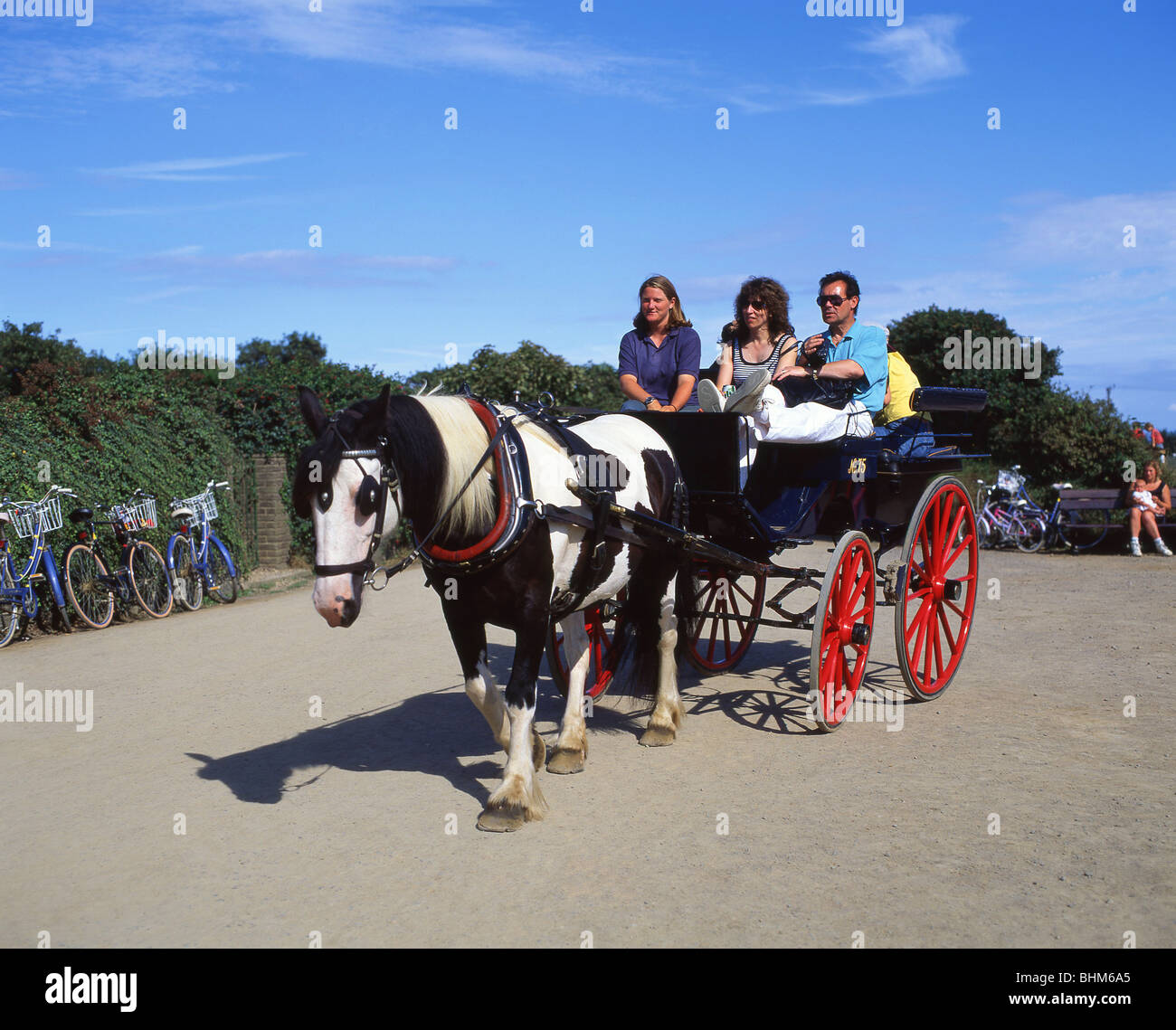 Horsedrawn carriage, Sark, Bailiwick of Guernsey, Channel Islands
