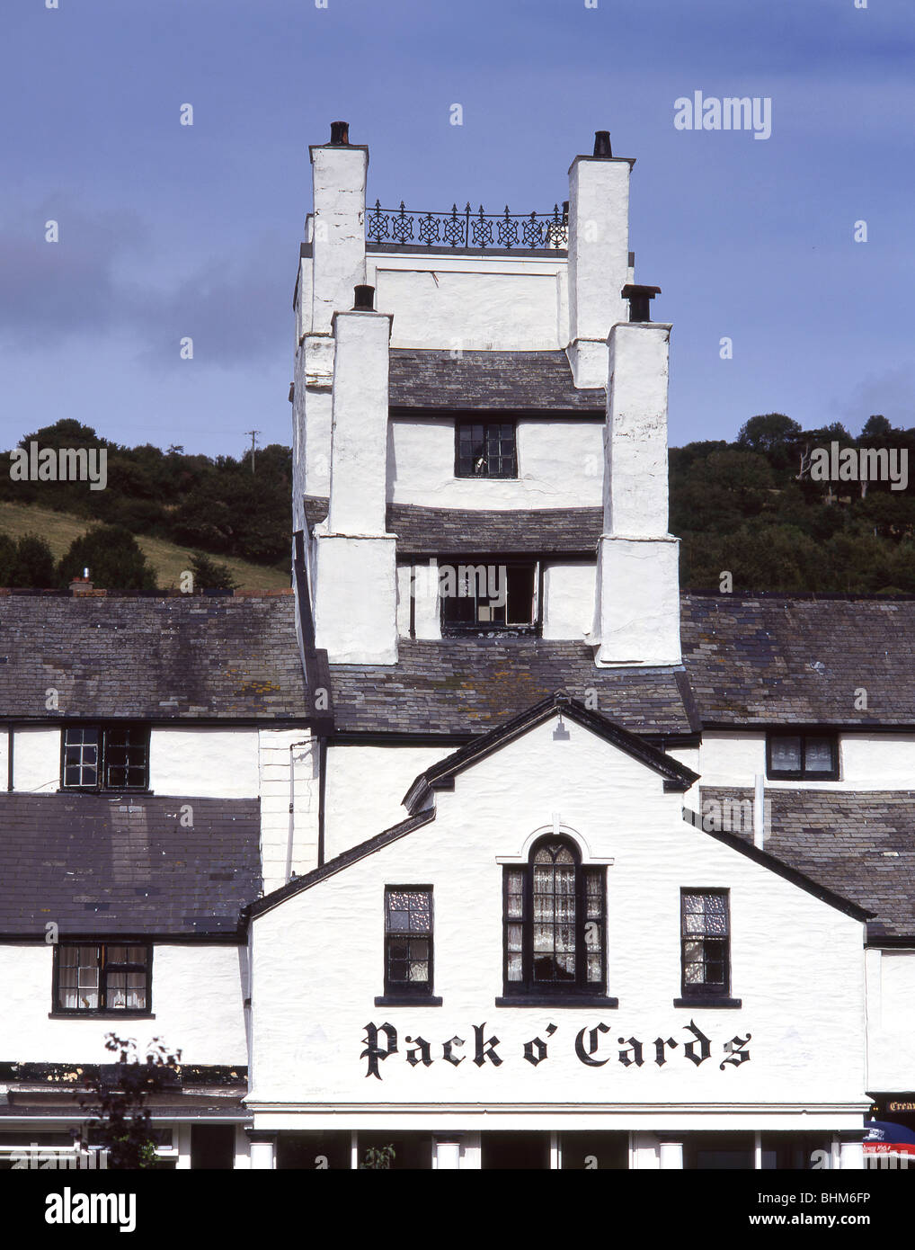 'Pack O' Cards' Pub, Combe Martin, Devon, England, United Kingdom Stock