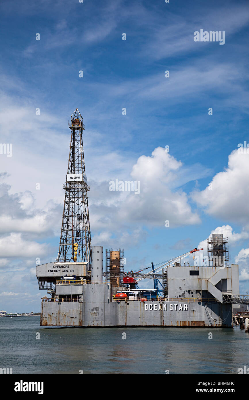 Ocean Star offshore energy centre museum Galveston harbor Texas USA