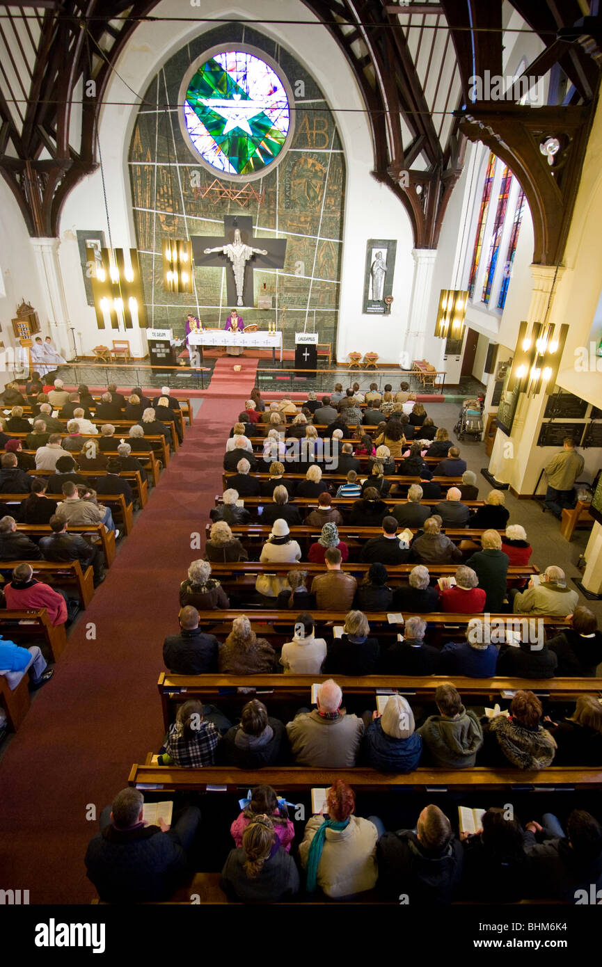 Mass at Polish church of St Andrew Bobola, Hammersmith, W6, London, United Kingdom Stock Photo