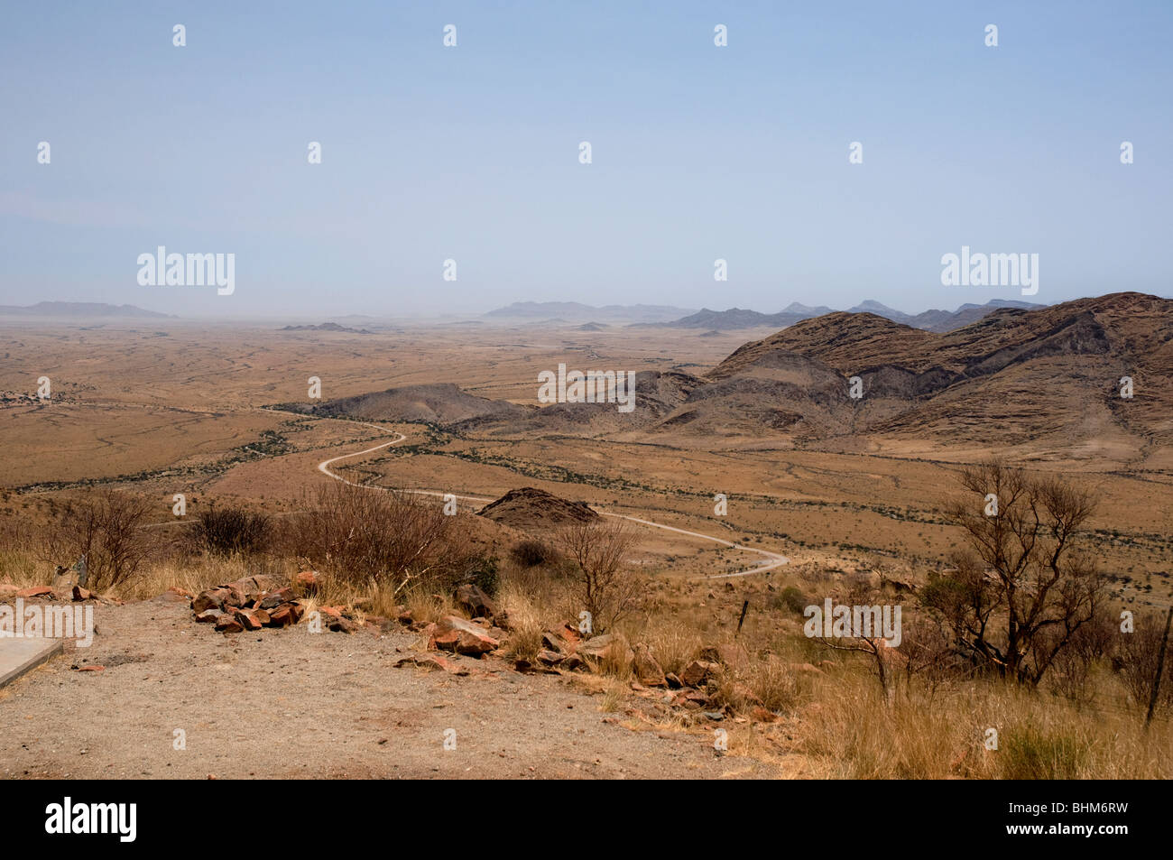 Spreetshoogte Pass, from central Namibia to the coast Stock Photo