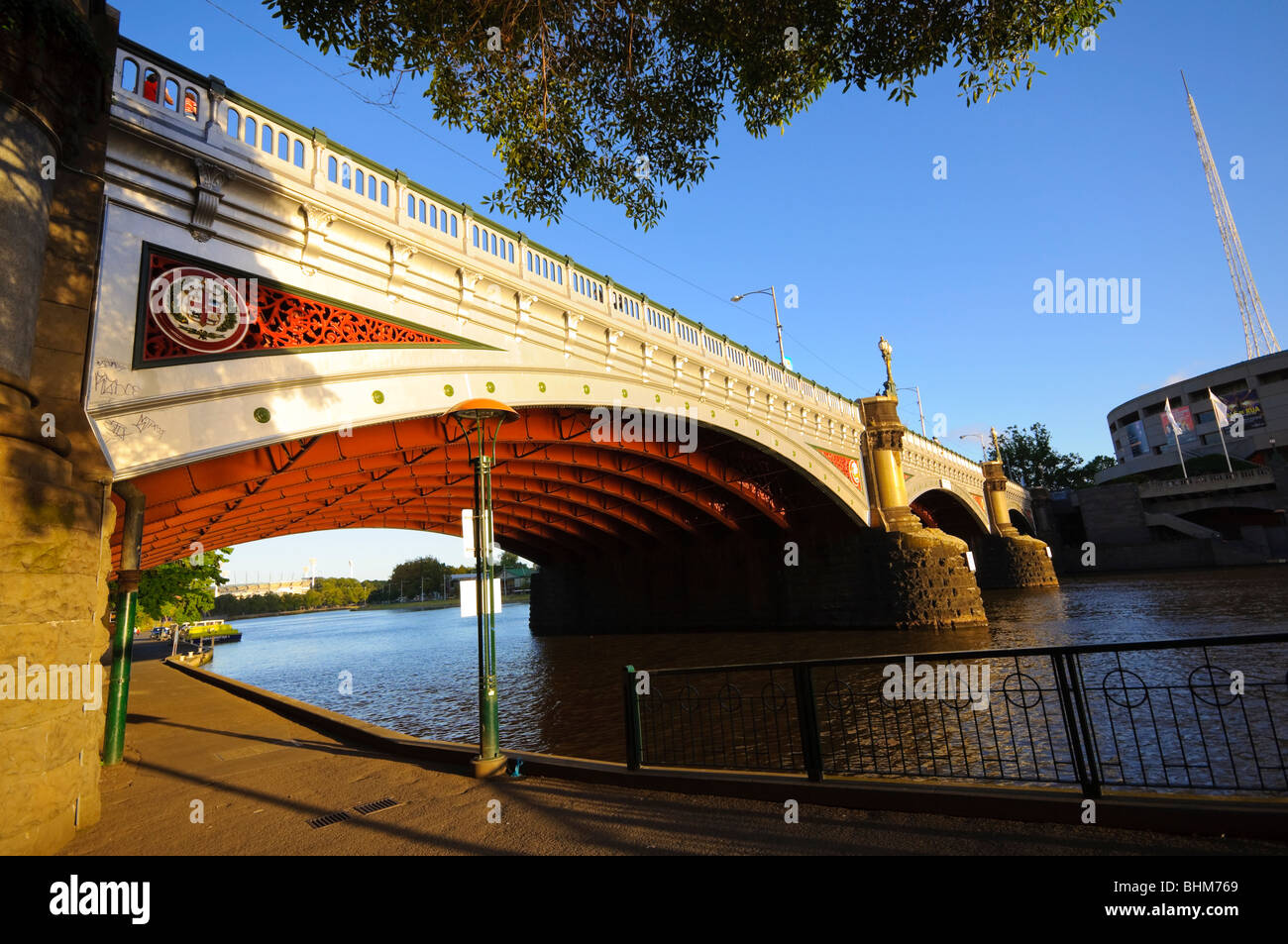Princes Bridge over the Yarra River, Melbourne Stock Photo