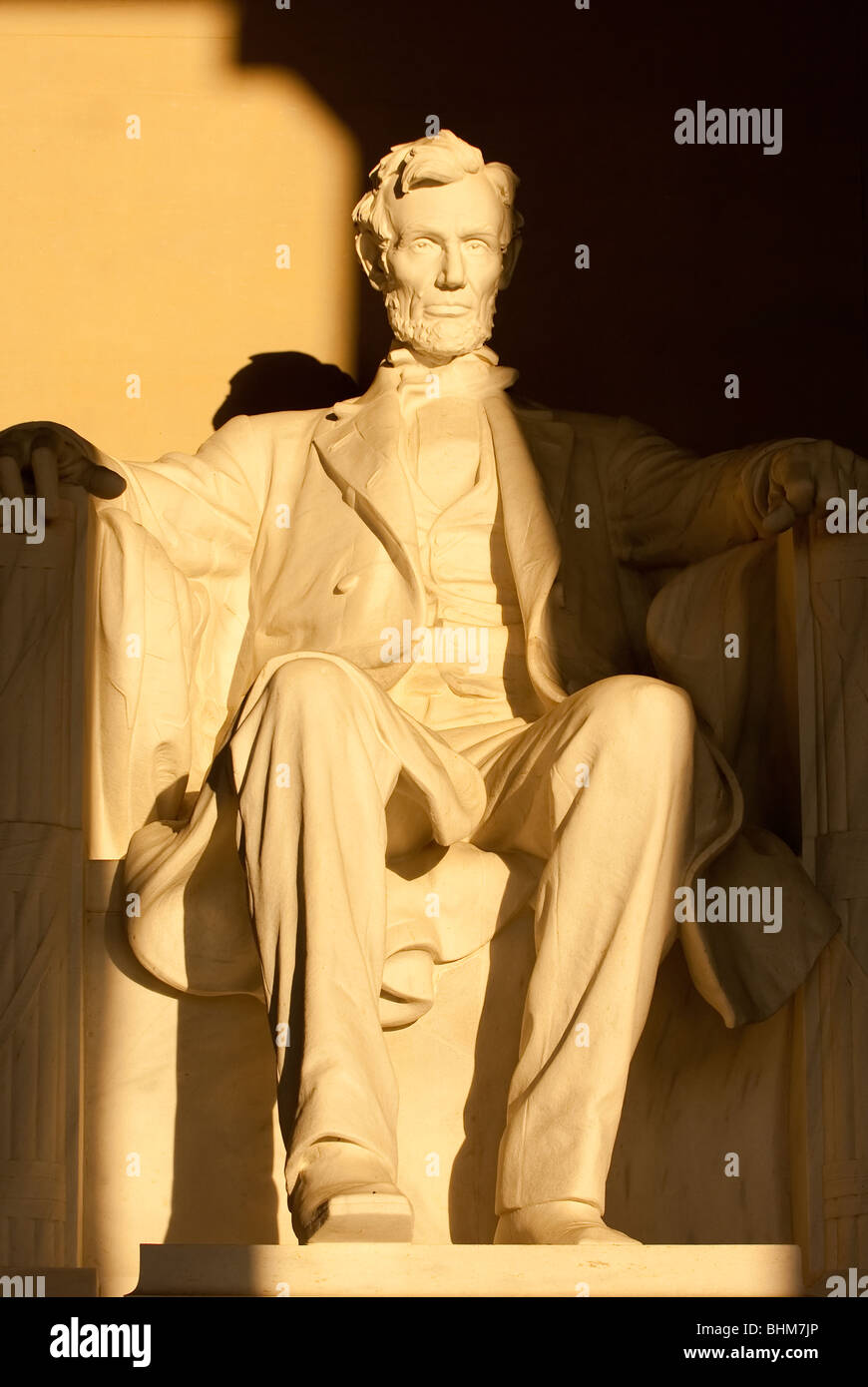 Lincoln Memorial at sunrise, Washington D.C. Stock Photo