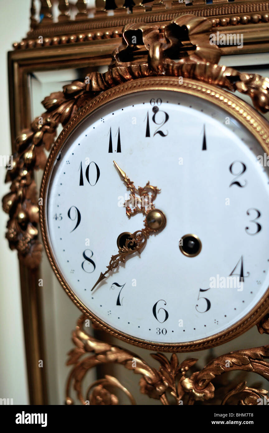 Circa 1880 French Mantel Clock Stock Photo