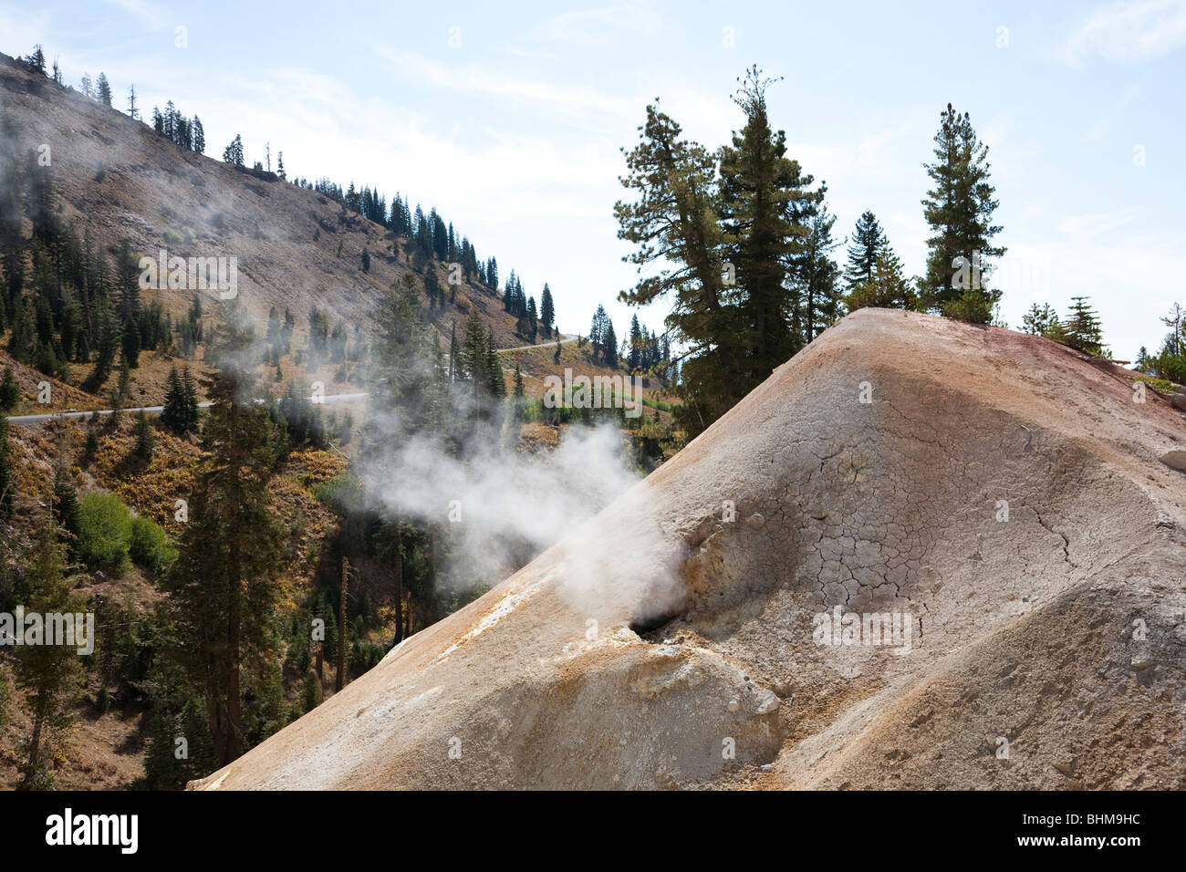Lava rock, Lassen Volcanic National Park in California, USA Stock Photo