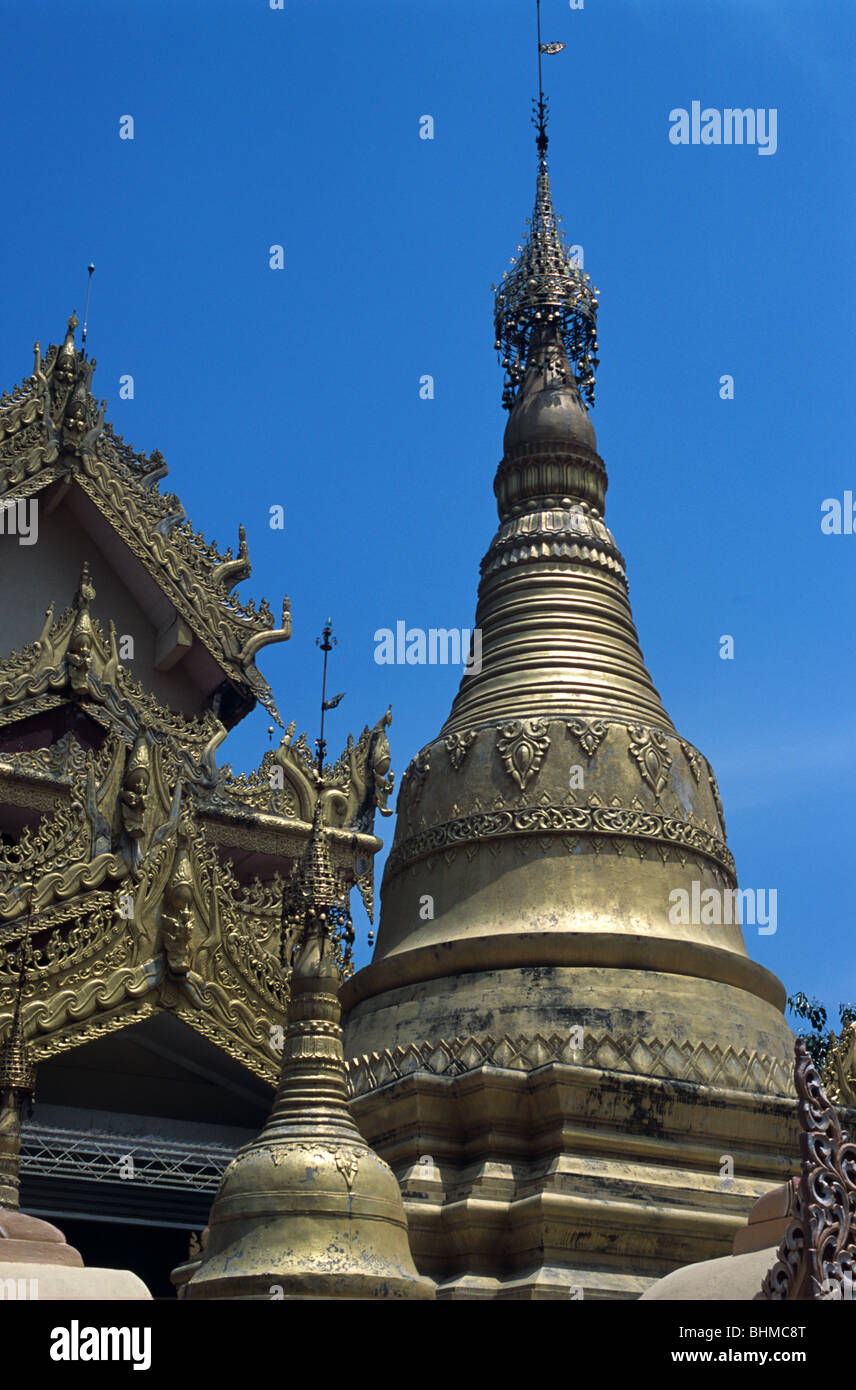 Dhammikarama Burmese Buddhist Temple (1805) in Pulau Tikus District of Georgetown or George Town, Penang, Malaysia Stock Photo