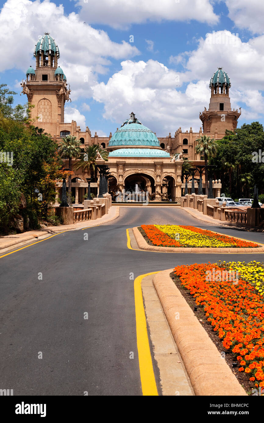 Entrance to the Palace of the Lost City Hotel Suncity Northwest Province South Africa Stock Photo