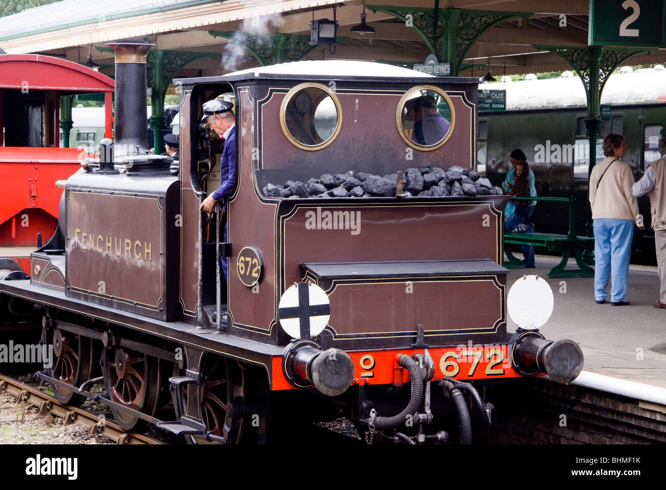 Steam Locomotive Fenchurch, Bluebell Railway Stock Photo