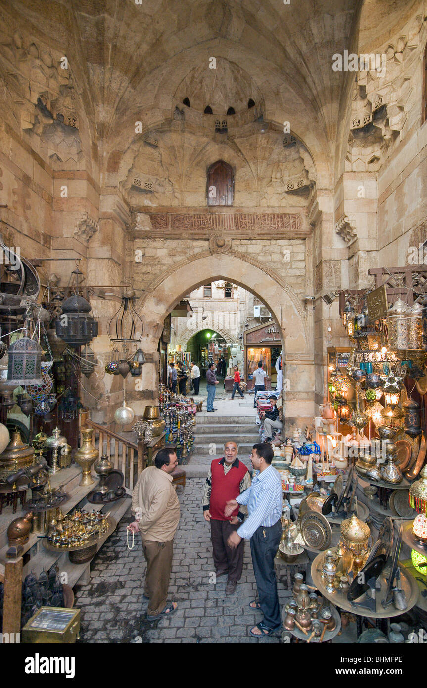 Khan el Khalili Bazaar Cairo, Egypt Stock Photo